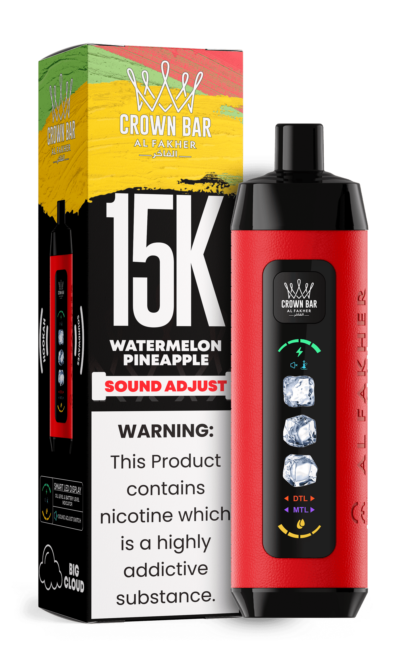 Al Fakher Crown Bar 15k Disposable Vape | Sound Wave