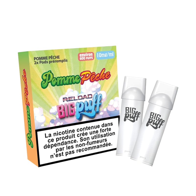 BIG PUFF Reload - Pack de 2 Cartouches 2 ml 600 Puffs