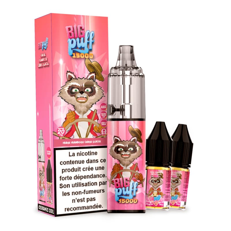 BIG PUFF Tornado 15000 - Pack Pod Jetable 15000 Puffs