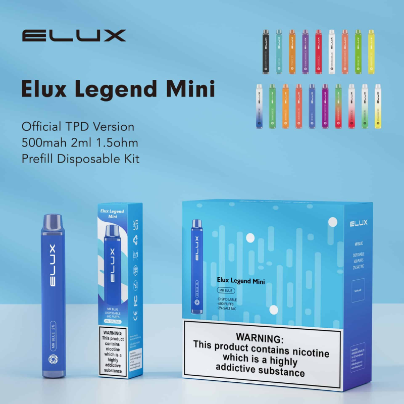 Blueberry Cherry Cranberry Elux MINI 600Puff Box Of 10