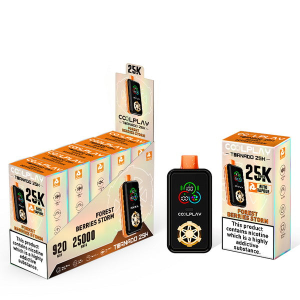 Box of 5 Coolplay Tornado 25000 Vape