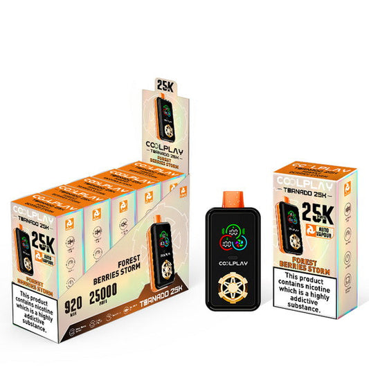 Box of 5 Coolplay Tornado 25000 Vape