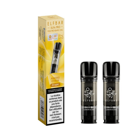 ELFBAR ELFA Pro - Pack de 2 Cartouches 2ml 600 Puffs