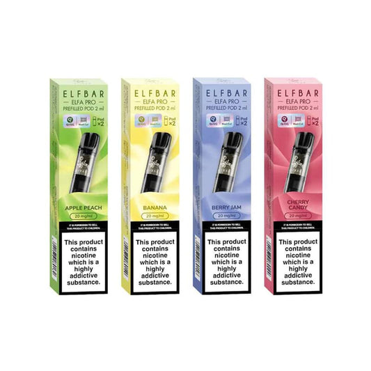 ELFBAR ELFA Pro - Pack de 2 Cartouches 2ml 600 Puffs
