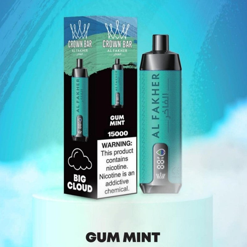 AL Fakher Crown Bar 15K Pro Disposable Vape 18ml 0.5%