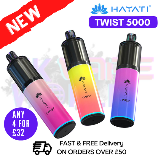 Hayati Twist 5000 Puff 5K Ultra Bar Disposable Kit - ONLY £7