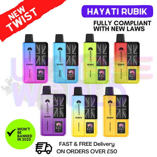 Hayati Rubik 7K 7000 Puff Kit Prefilled Pod Bar