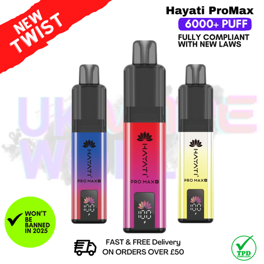 Hayati Pro Max+ 6000 Puff Prefilled Pod Kit