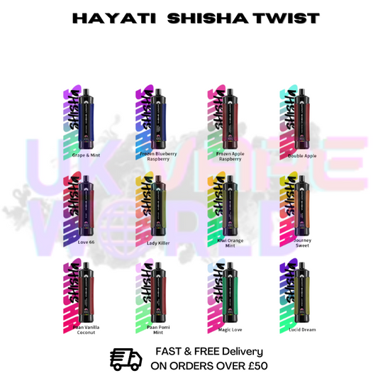 Hayati Pro Max Shisha 15000 Puff 15K Bar Disposable Kit