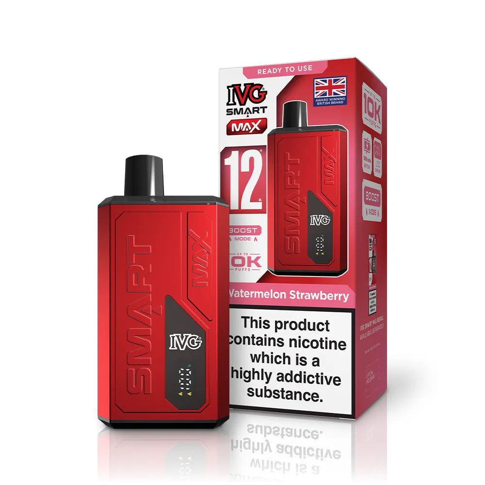 IVG Smart Max Vape Kit-20mg,1000mAh Battery,10ml E-liquid,Multiple Nicotine20 Flavors