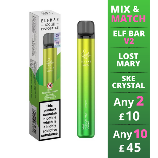 Kiwi Passionfruit Guava  -  Elf Bar 600 V2