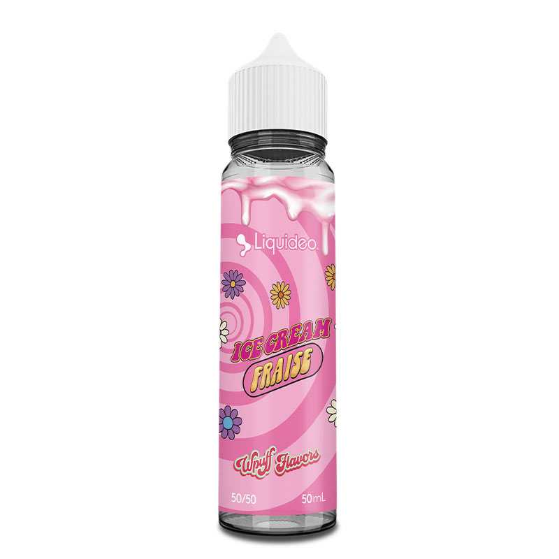 LIQUIDEO Wpuff Flavors Ice Cream Fraise - E-liquide 50ml