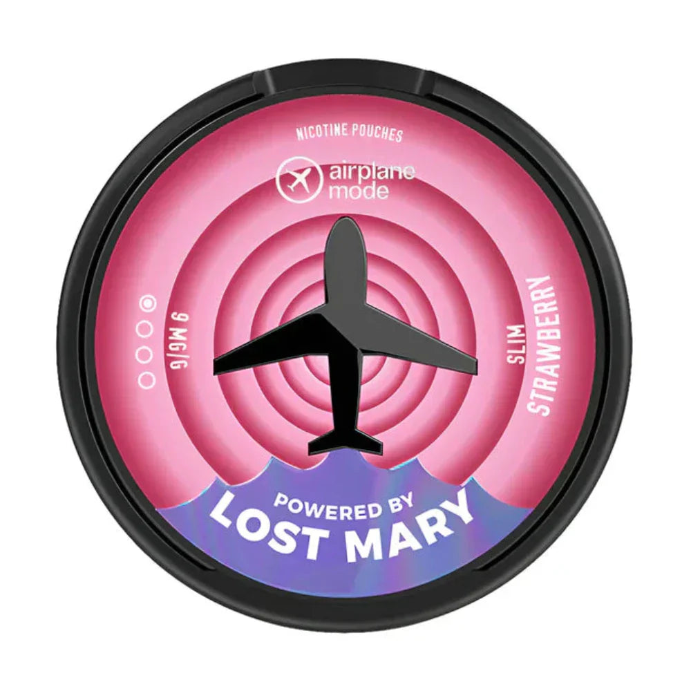Strawberry Airplane Mode Lost Mary Nicotine Pouches