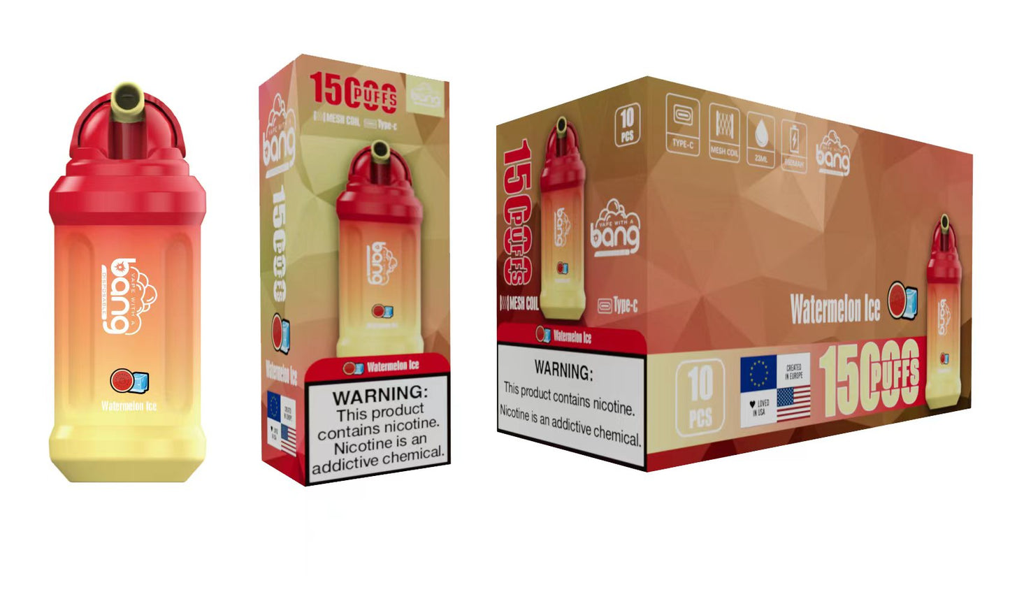 BANG 15000 Puffs 25 - Bang 15000 Puffs 5% Low Nicotine 23ML 600mAh Rechargeable Bulk Buy Disposable Best Vapes Pen Wholesale 16 Flavors