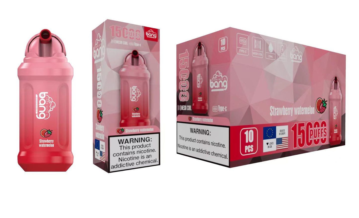 BANG 15000 Puffs 25 - Bang 15000 Puffs 5% Low Nicotine 23ML 600mAh Rechargeable Bulk Buy Disposable Best Vapes Pen Wholesale 16 Flavors