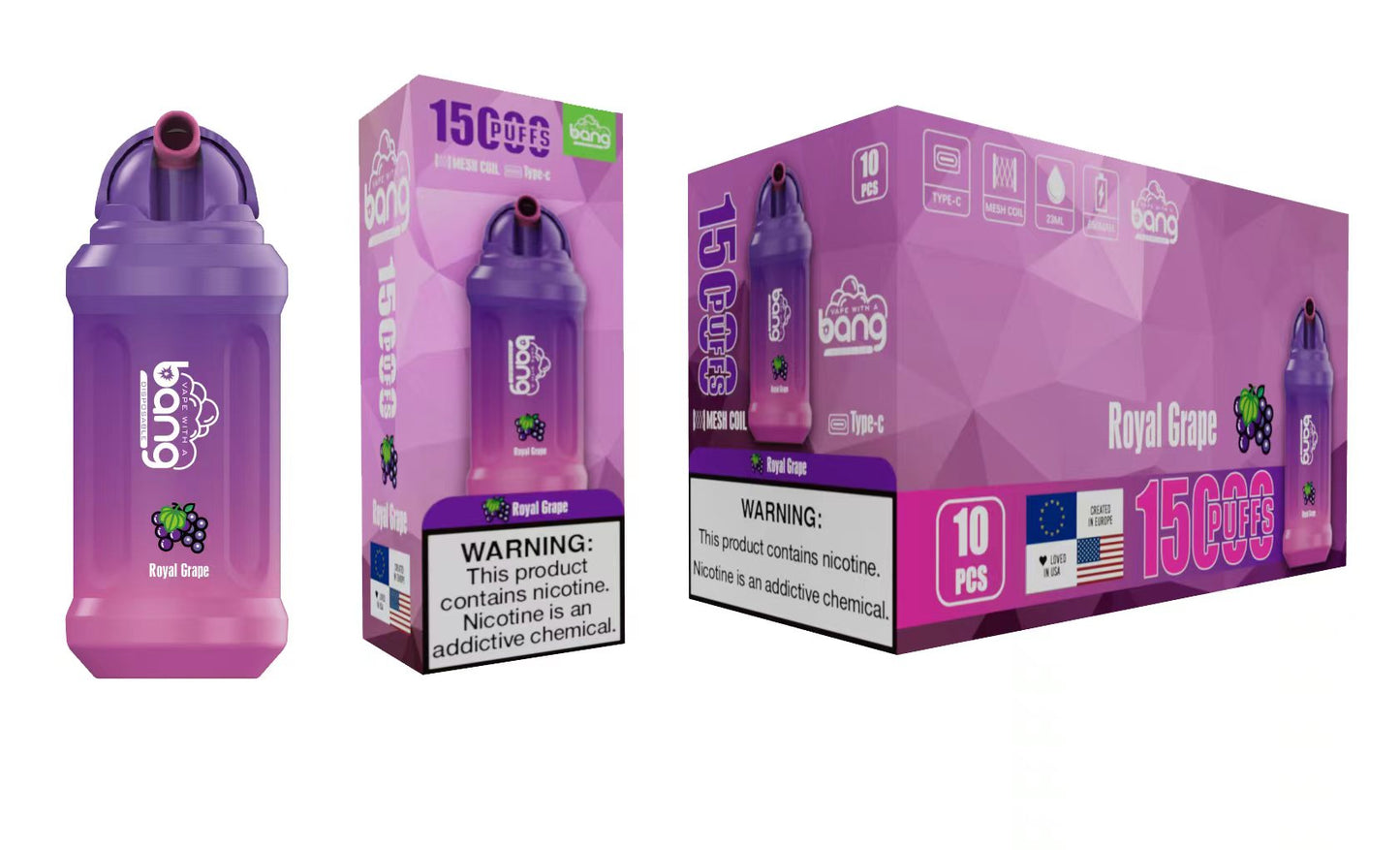 BANG 15000 Puffs 25 - Bang 15000 Puffs 5% Low Nicotine 23ML 600mAh Rechargeable Bulk Buy Disposable Best Vapes Pen Wholesale 16 Flavors