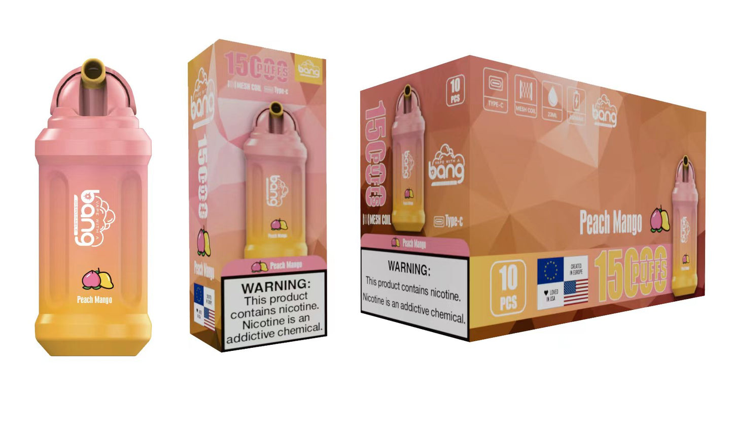 BANG 15000 Puffs 25 - Bang 15000 Puffs 5% Low Nicotine 23ML 600mAh Rechargeable Bulk Buy Disposable Best Vapes Pen Wholesale 16 Flavors