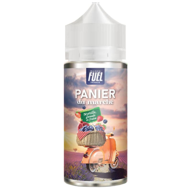PANIER DU MARCHÉ Myrtille Grenade et Fraise - E-liquide 100ml