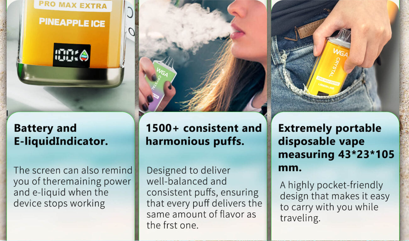 WGA Crystal Pro Max Extra 15000 Puffs Disposable Vape