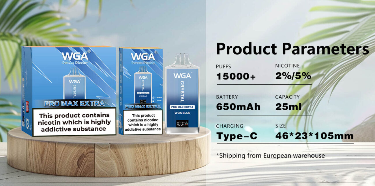 WGA Crystal Pro Max Extra 15000 Puffs Disposable Vape