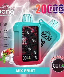 Bang King Double Crystal 20000 Puffs Vape (0% to 5% Nicotine) 20K Disposable Vape Pen E Cigarette Prefilled 25ml 650mAh 12 Flavors