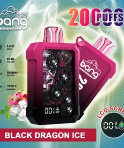 Bang King Double Crystal 20000 Puffs Vape (0% to 5% Nicotine) 20K Disposable Vape Pen E Cigarette Prefilled 25ml 650mAh 12 Flavors