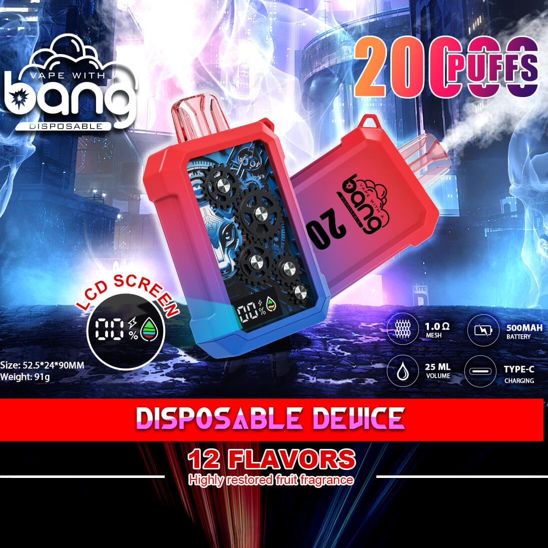 Bang Vape 20000Puffs Wholesale Electronic Cigarette Vape Bang King 20K Desechables Disposable Vape