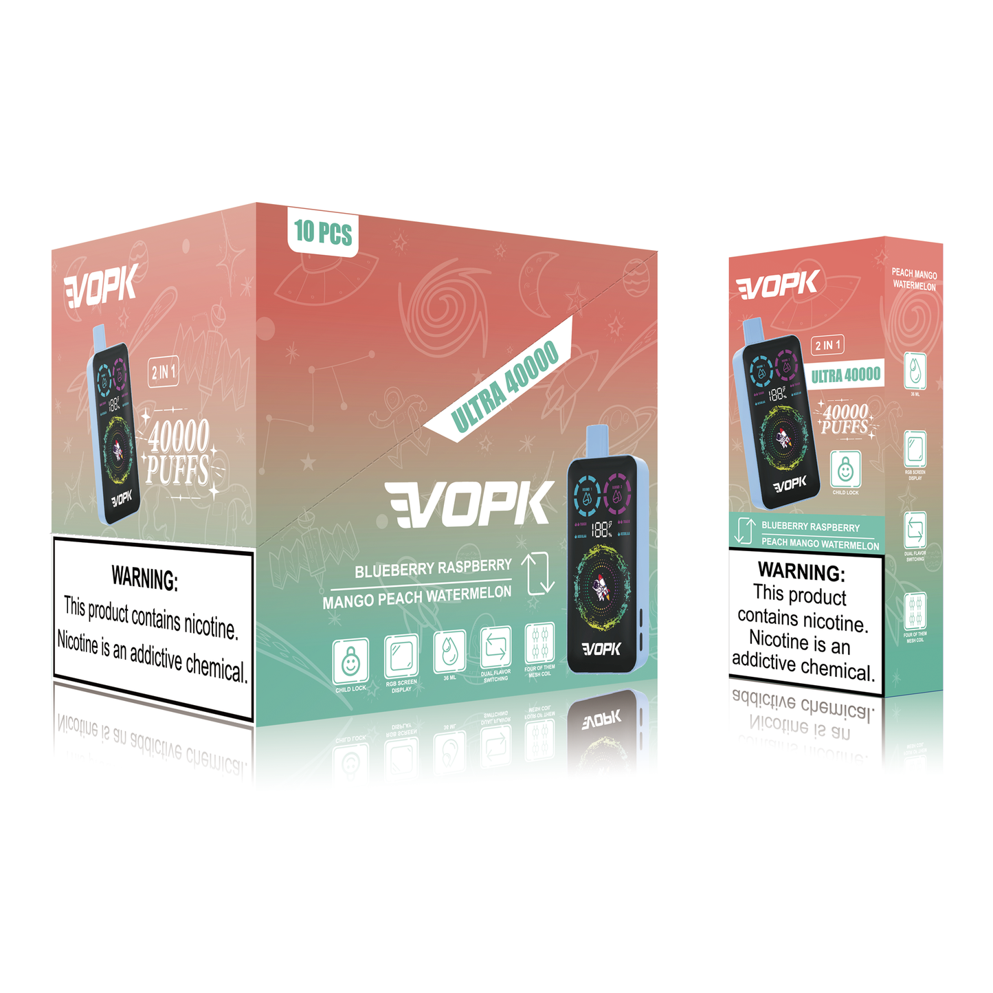 VOPK ULTRA 40000 Puffs Double Taste Disposable Vape – Advanced Features for Maximum Enjoyment
