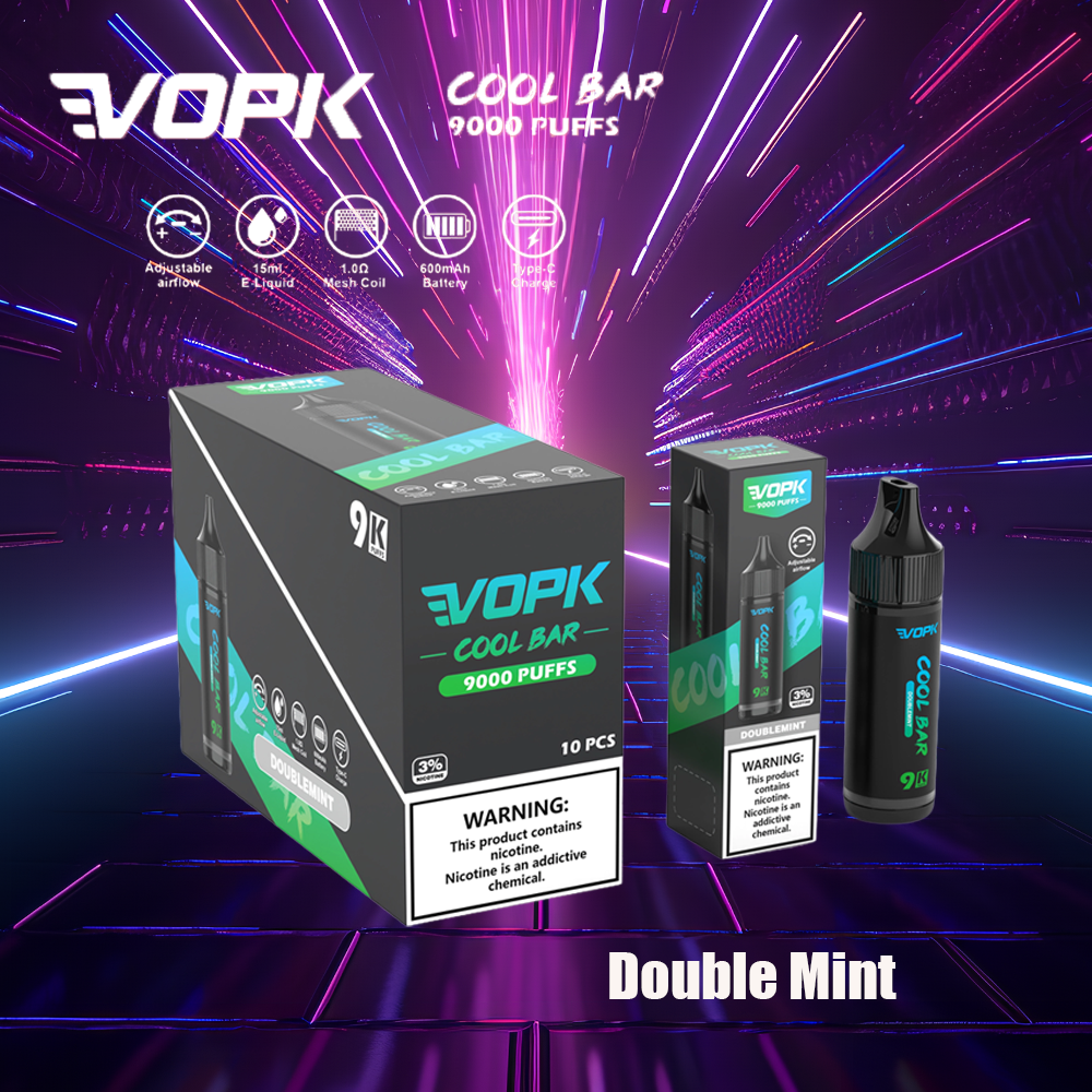 VOPK Cool Bar 9000 Puffs 0% 2% 3% 5% Nicotine Electronic Cigarette Newest Vape Pen