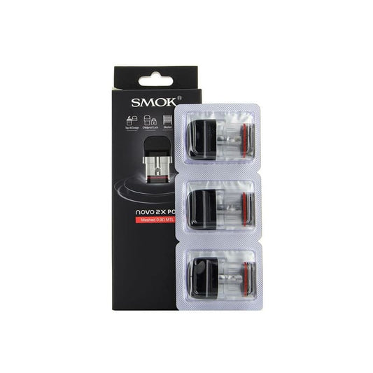SMOKTECH Novo 2X - Pack de 3 Cartouches Pod 2ml
