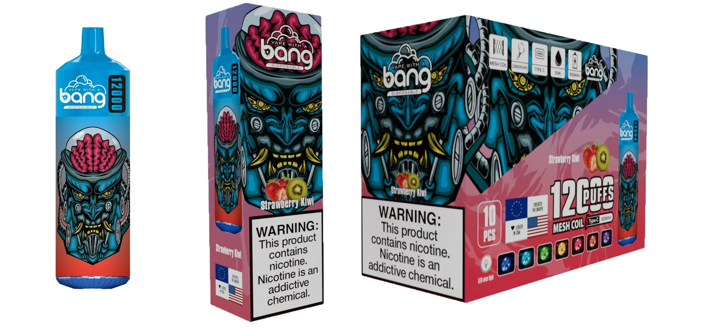 Bang disposable 12000 puff Disposable Vape 650 mAh 20 ML 20 Flavors