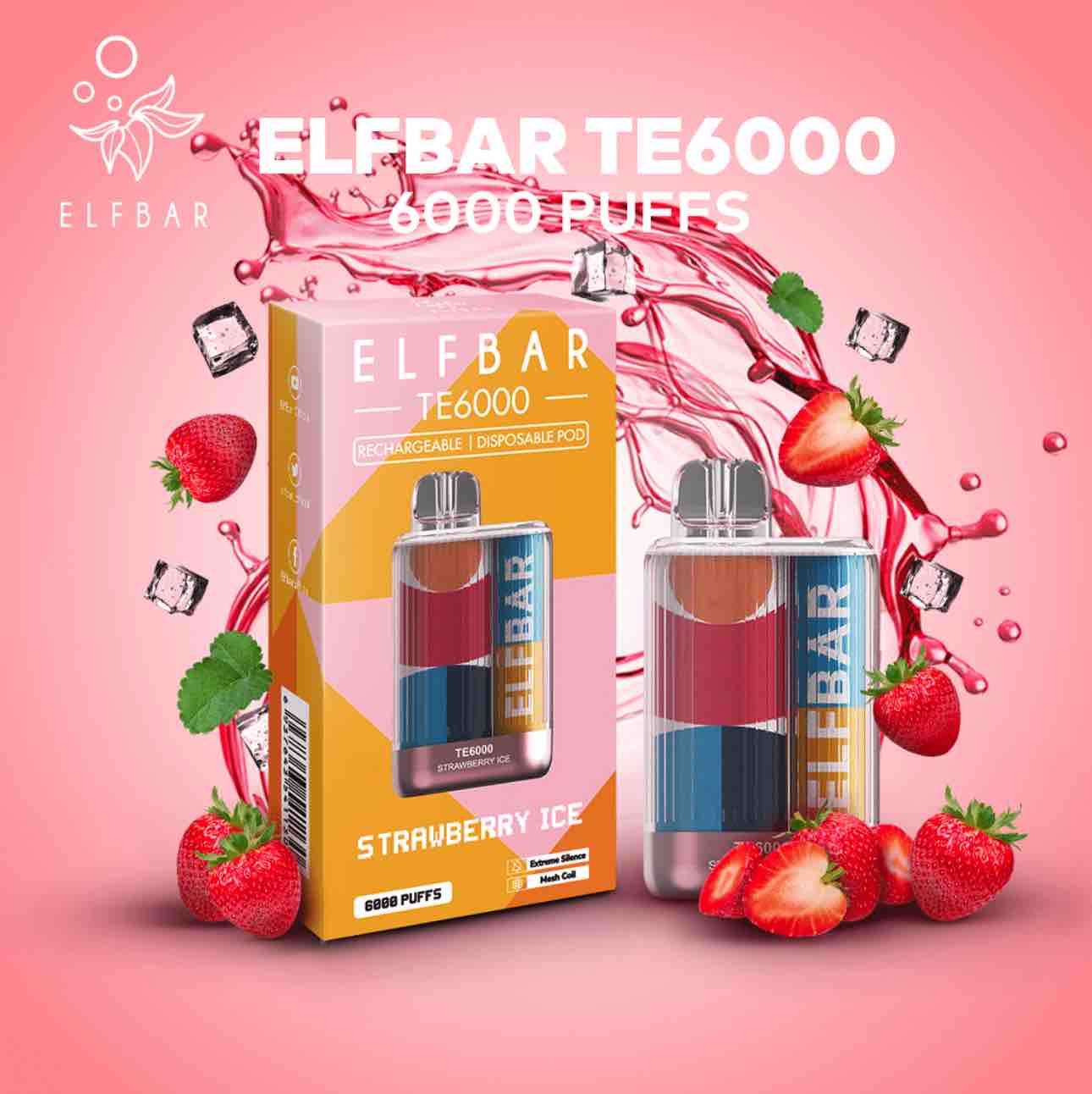 ELF BAR TE 6000 - Strawberry