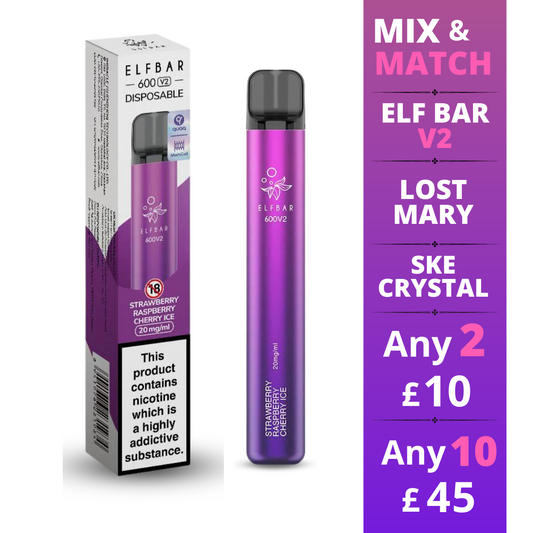 Strawberry Raspberry Cherry -  Elf Bar 600 V2