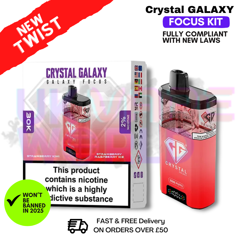 Strawberry Kiwi Crystal Galaxy 30K Puff Kit
