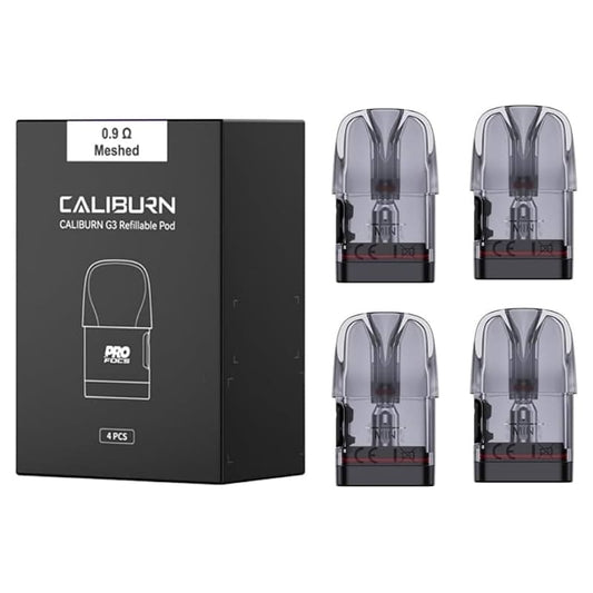 UWELL Caliburn G3 - Pack de 4 Cartouches Pod 3ml