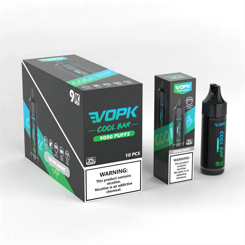 Vopk Cool Bar 9000 Puff 100% Original PDA Eliquid Pre Filled 2ml 5000c V2 Nord Desposable Disposable Vape