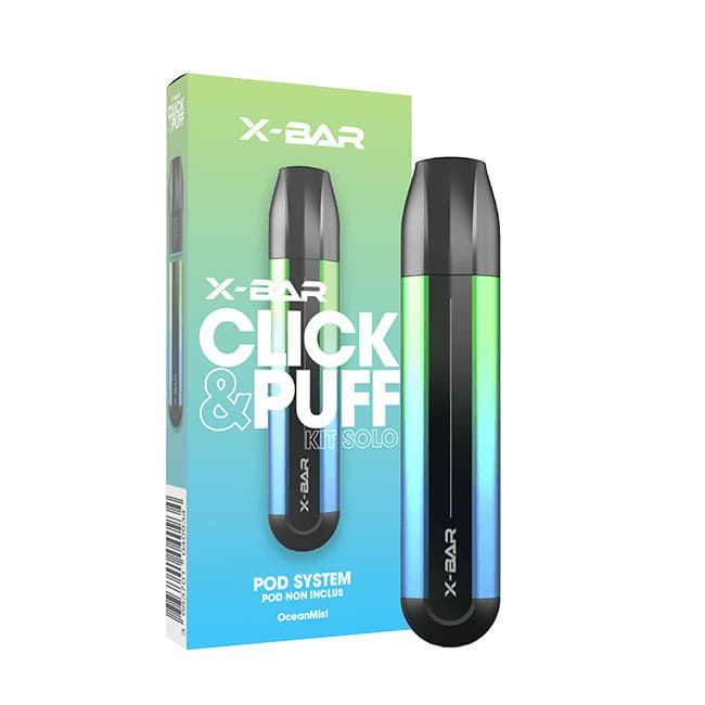 X-BAR Click & Puff Solo - Batterie Rechargeable 500mAh (Sans Cartouche)