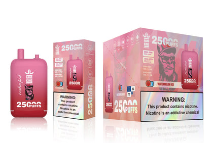 Bang King 25000 Puffs - 46mL Dual Tank (0% to 5% Nicotine) 650mAh Battery ，12 Flavors