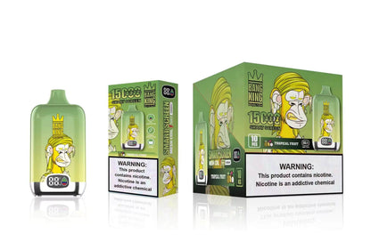 Bang King Smart screen 15000 puffs Disposable Vape 25mL (0% to 5% Nicotine) 650mAh,12 Flavors