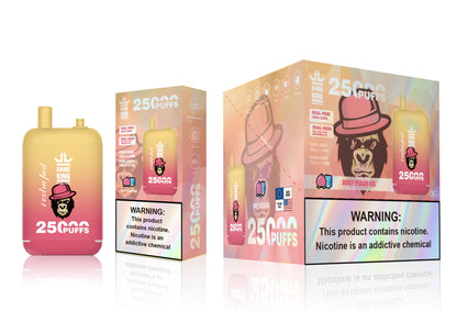 Bang King 25000 Puffs - 46mL Dual Tank (0% to 5% Nicotine) 650mAh Battery ，12 Flavors