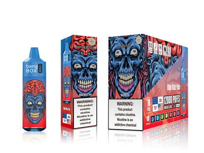 BANGBOX VAPE 12000 PUFFS/12 FLAVORS /RGB LIGHT/Battery650Mah /E-juice volume: 28ml 12flavors.