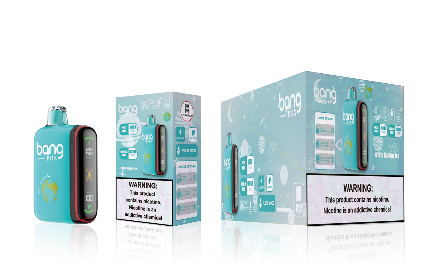 BANGBOX 9000/18000 PUFFS/11 FLAVORS /Battery650Mah /E-juice volume: 28ml 650mAh
