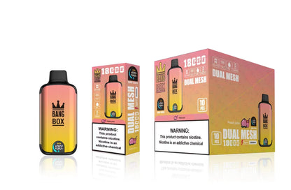 Bangbox 18000 Puffs Smart Screen Disposable E Cigarettes Vape Dual Mesh Coil Led display 26ml 850MAH 12Flavors
