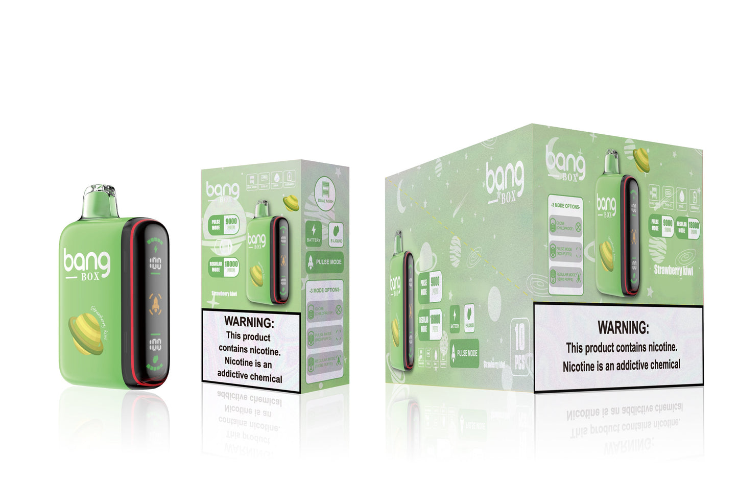 BANGBOX 9000/18000 PUFFS/11 FLAVORS /Battery650Mah /E-juice volume: 28ml 650mAh