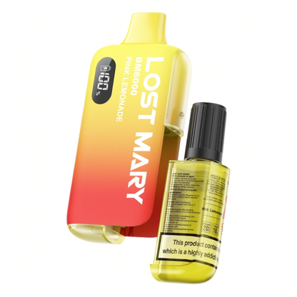 Lost Mary BM6000 Disposable Vape Kit USB-C 10ml e-liquid capacity 650mAh rechargeable TPD UK