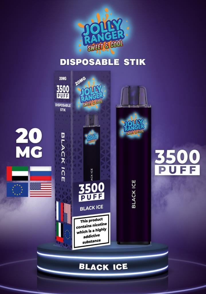 Jolly Ranger 3500 Rechargeable Draw- Activated 2ml- SPECIAL OFFER EXP:27/09/23