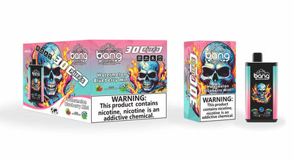 Bang 30000 Puffs PRO 30k puffs Disposable Vape(0% TO 5%Nicotine ) 30ML 850mah Rechargeable 16 Flavors