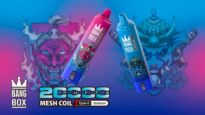 Bangbox 20000 puffs vape Led display battery 35ML 850MAH 12 Flavors