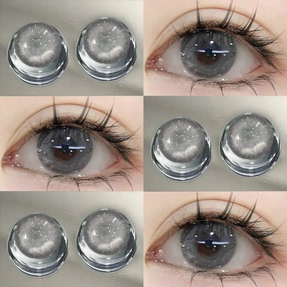 Natural beauty Fantasy Dream Fairy green high light beauty contact lens 14.5 large diameter contact lens small diameter with degree genuine （2）