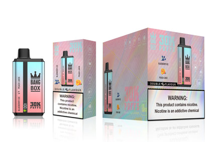 BANGBOX 30000 puffs dual flavors vape,LED Display capcity Batterya ,35ml 850MAH 12 Flavor